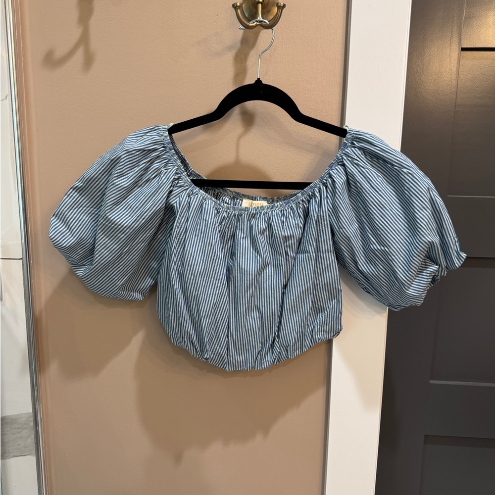 Nation LTD Off Shoulder Puff Top